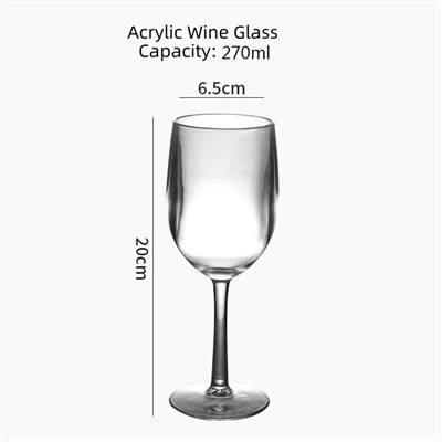 ספלי זכוכית יין מפלסטיק